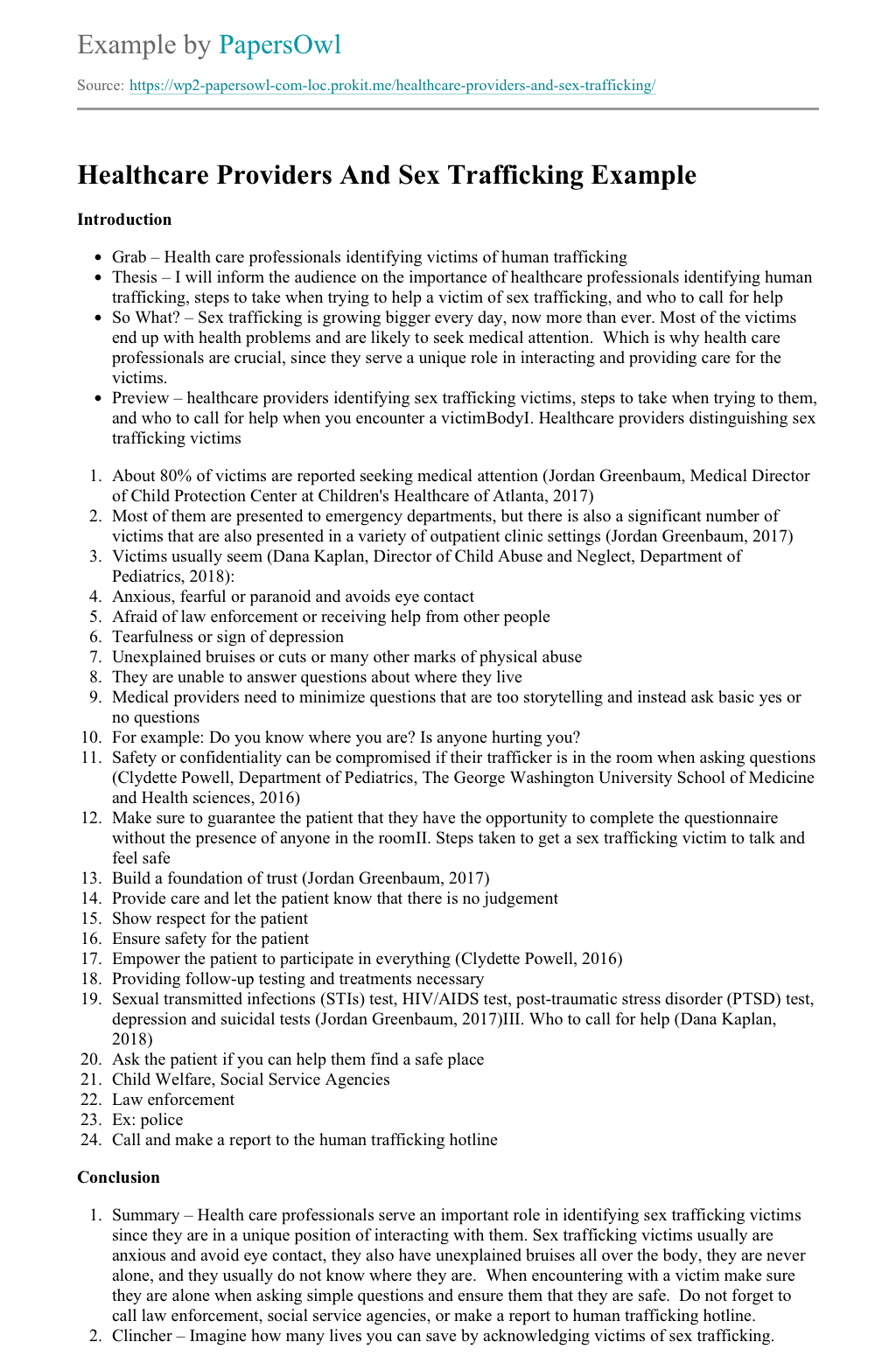 Healthcare Providers And Sex Trafficking Free Essay Example Papersowl