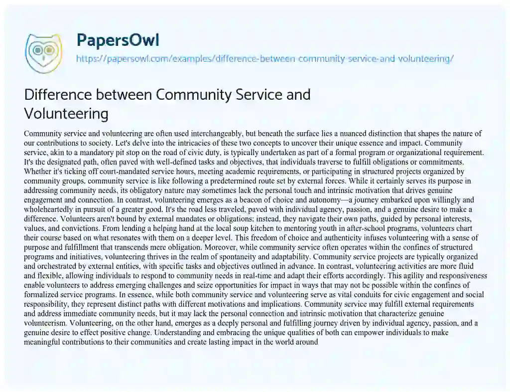 difference-between-community-service-and-volunteering-free-essay