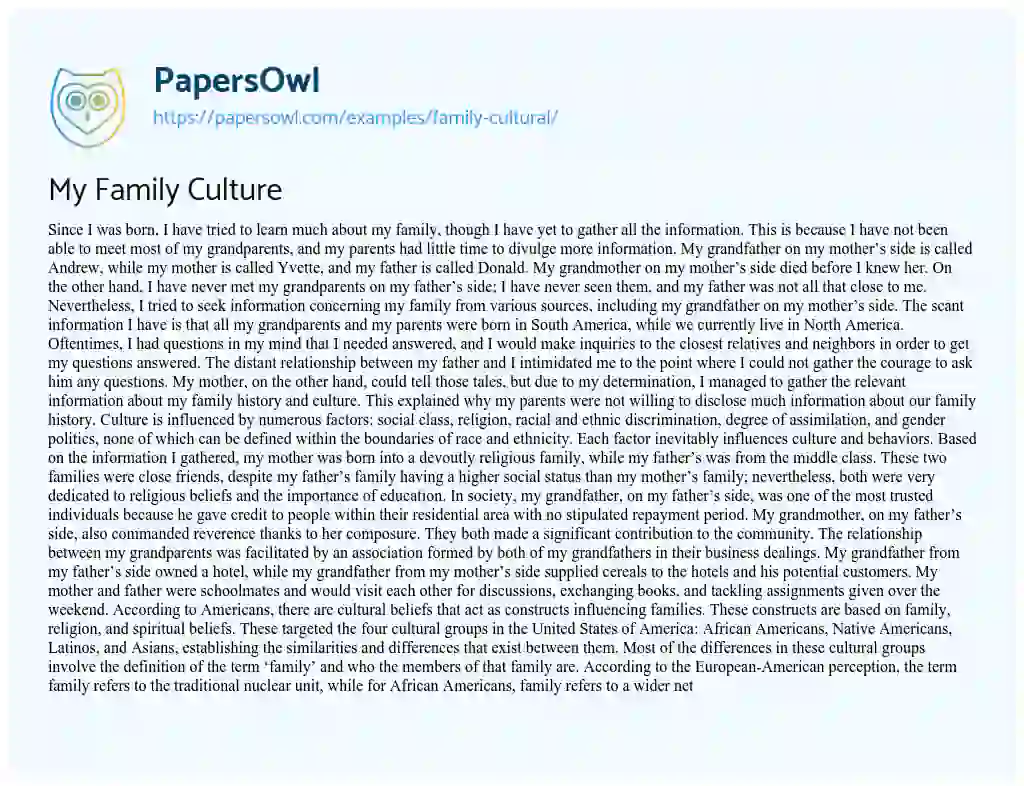 📗 Essay Sample on Cultural Anthropology: Kosher Chinese