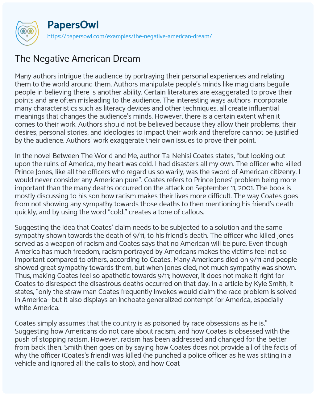 why is the american dream not attainable essay