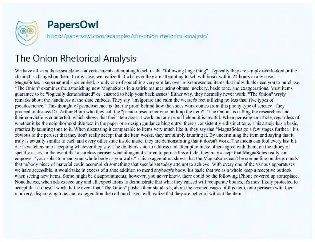 rhetorical analysis essay generator