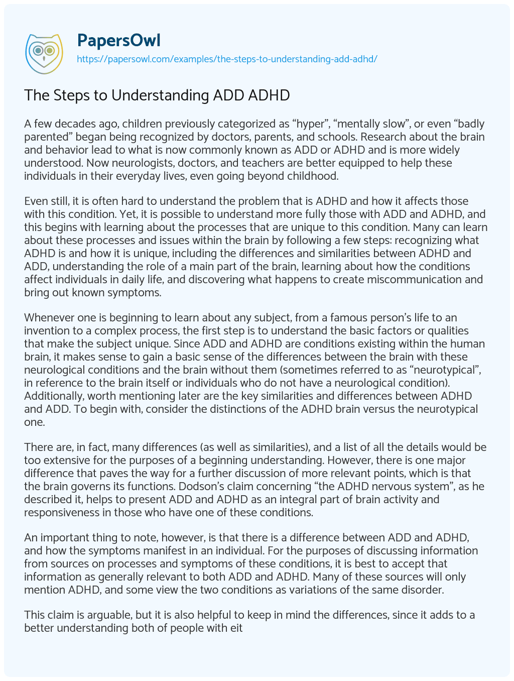 adhd writing essays reddit