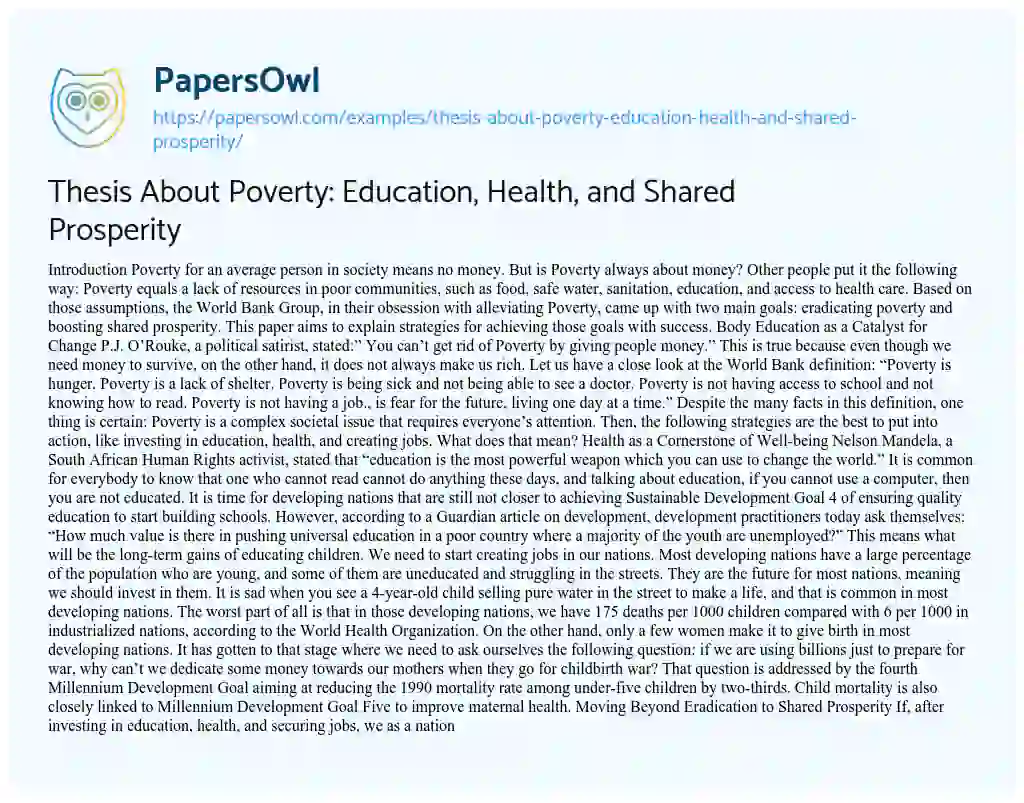 phd thesis on poverty