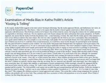 Essay on Media Bias: a Complex Landscape