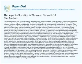 Essay on The Impact of Location in ‘Napoleon Dynamite’: a Film Analysis