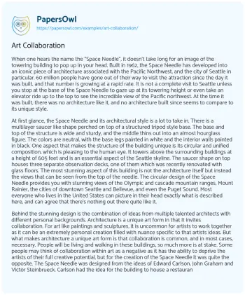 Essay on Art Collaboration