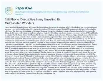 Essay on Cell Phone: Descriptive Essay Unveiling its Multifaceted Wonders