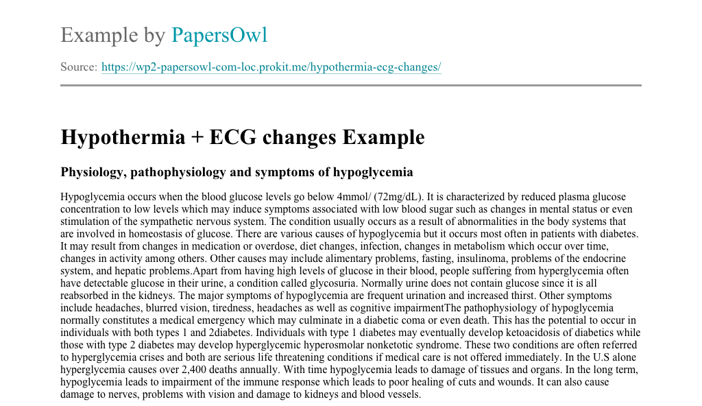 Hypothermia essays 07 picture