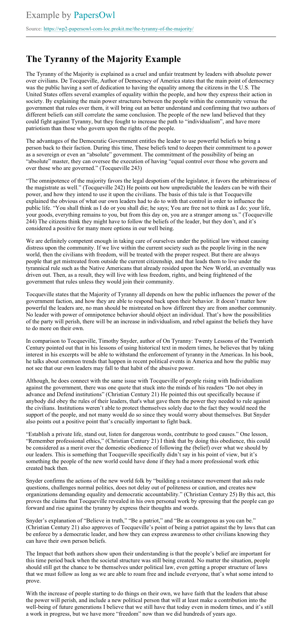 Tyranny in a sentence image