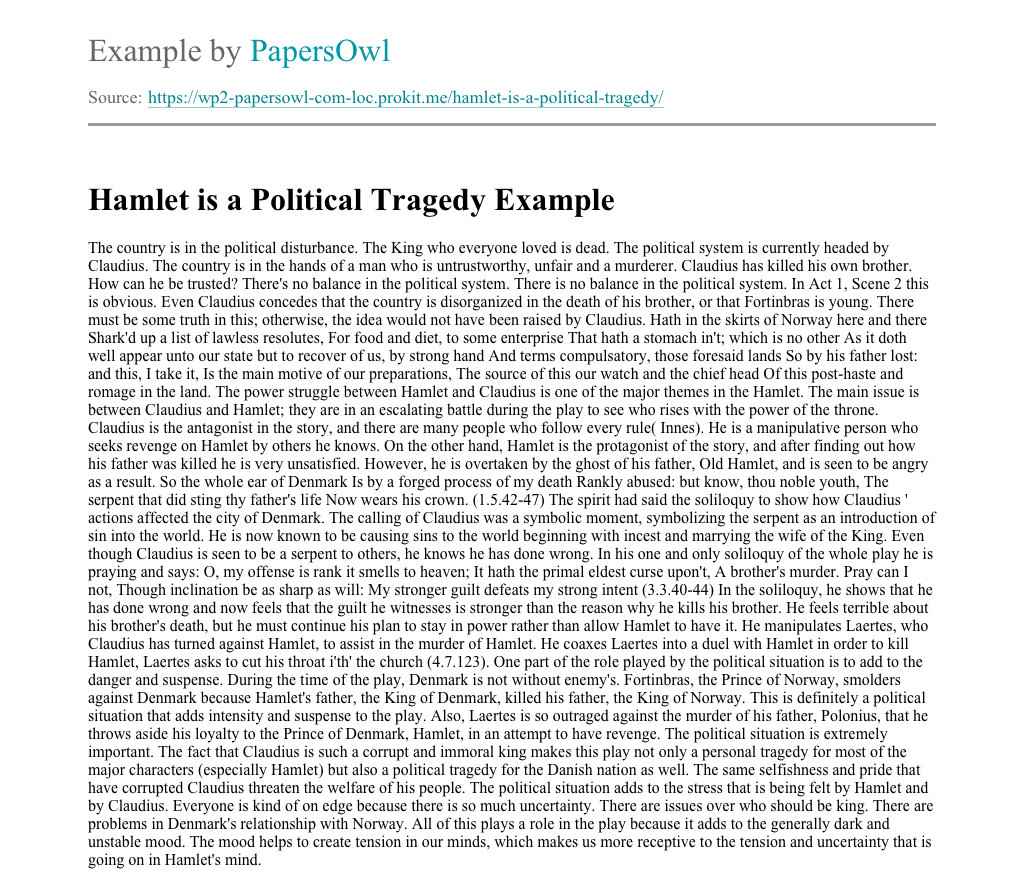 Hamlet uncertainty essay image