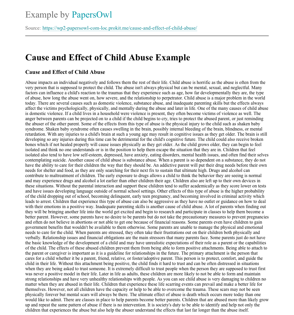 Child development essay picture