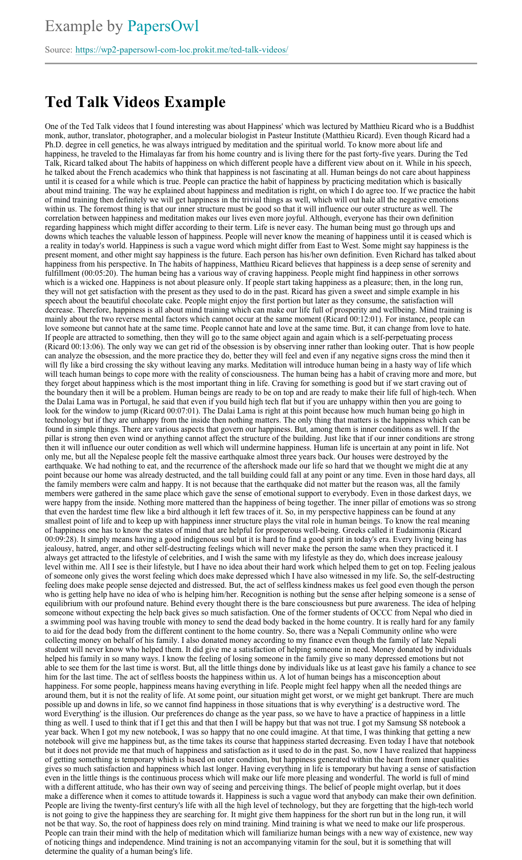 Pay essay