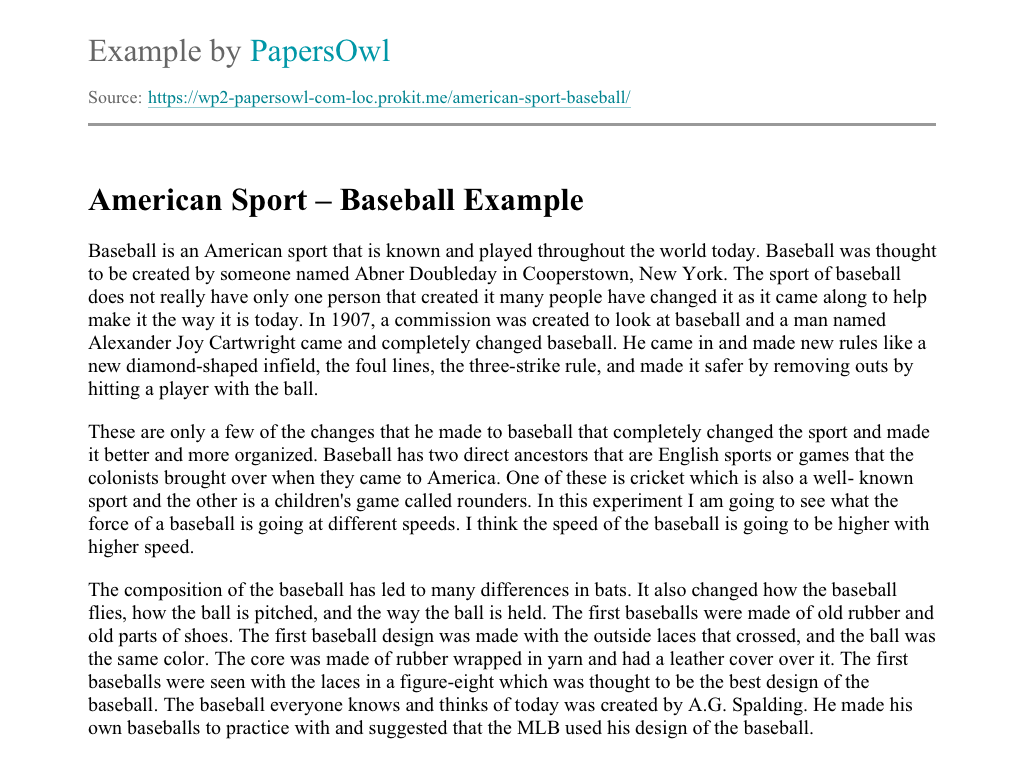 baseball persuasive essay topics