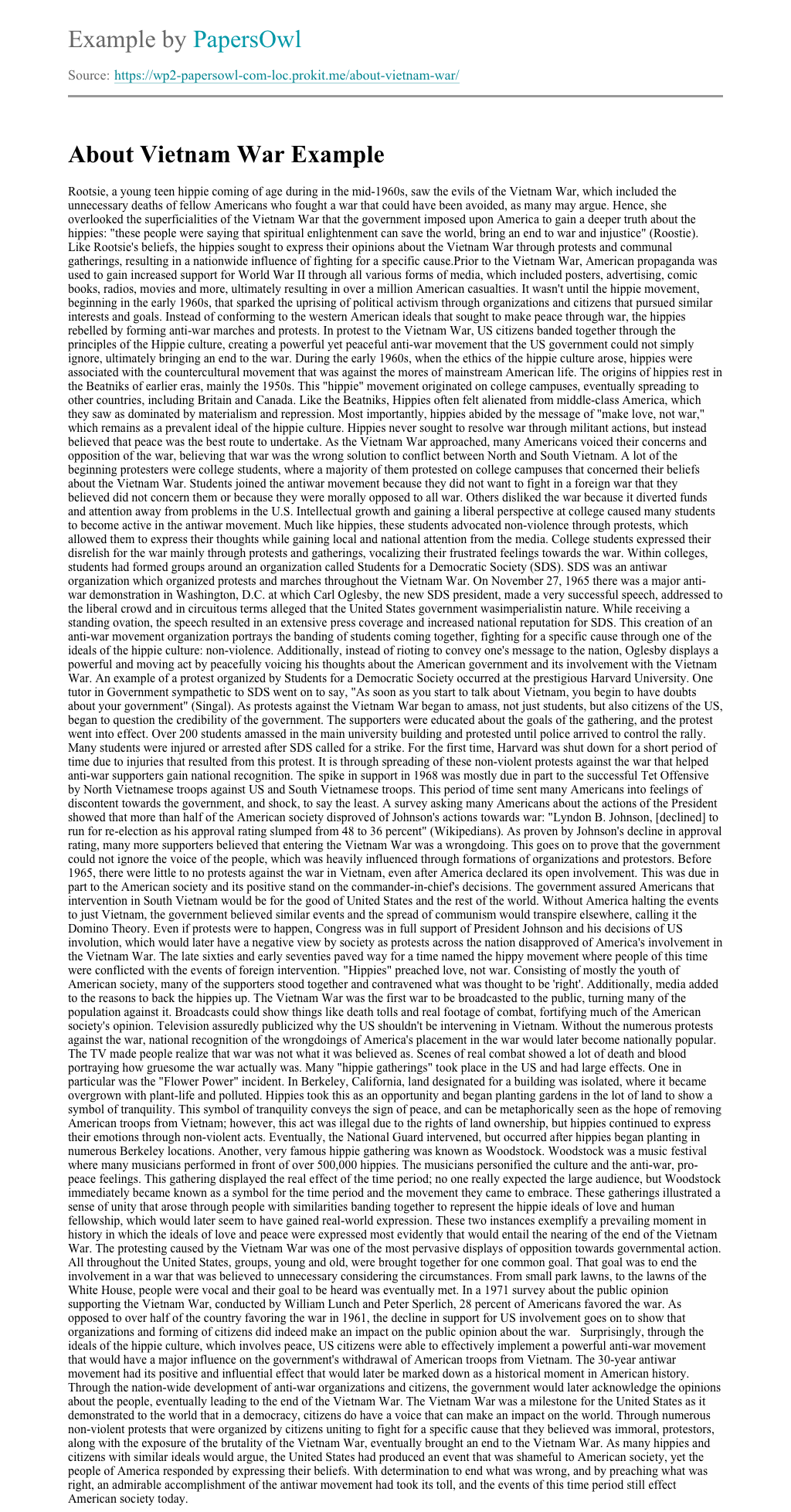 The Vietnam War Essay - blogger.com