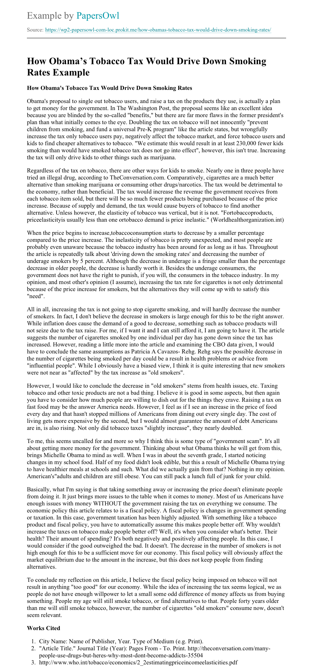 Pros and cons of raising taxes on cigarettes image