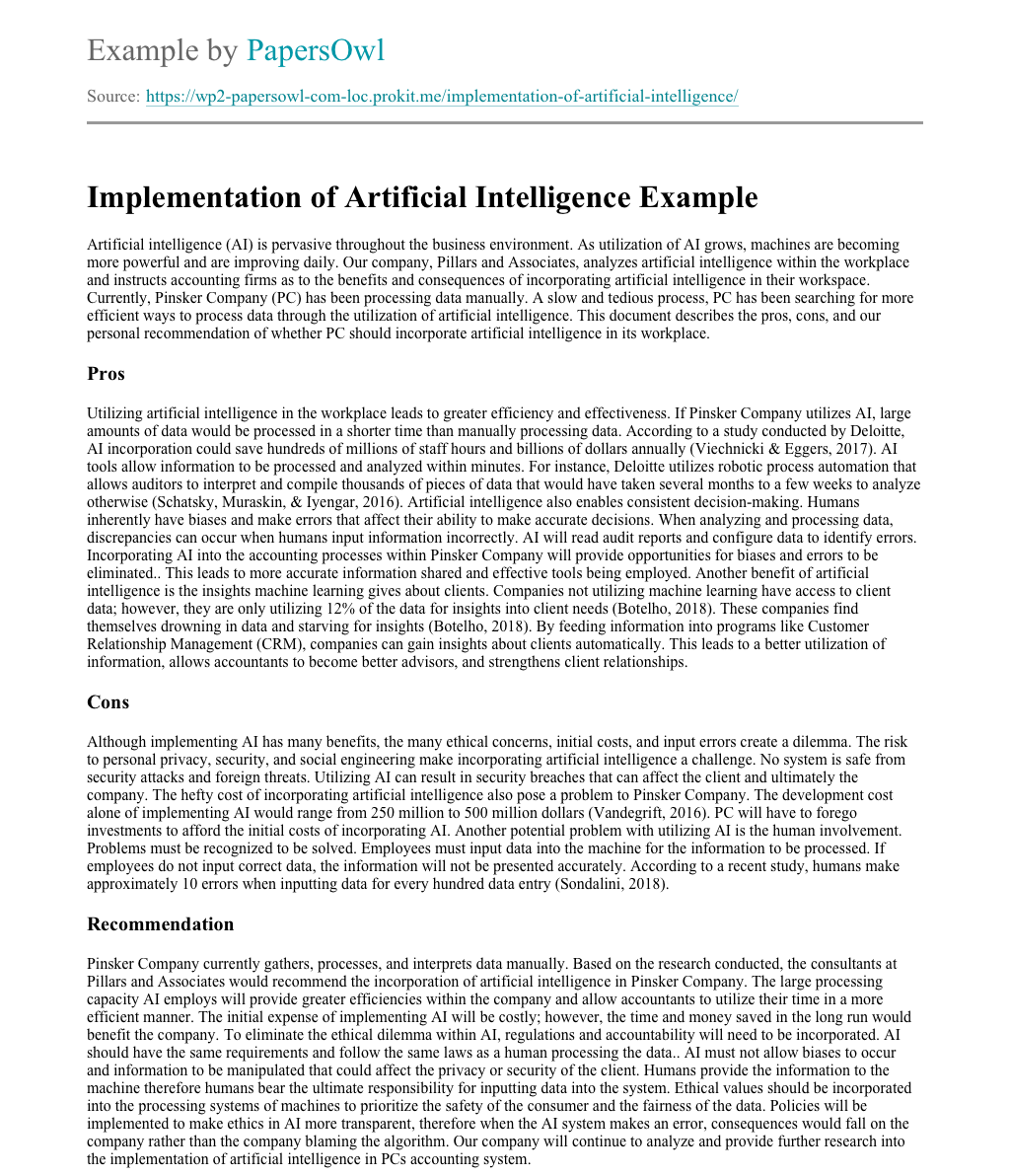 artificial intelligence research paper writing