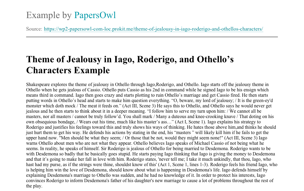 Symbols of jealousy in othello picture