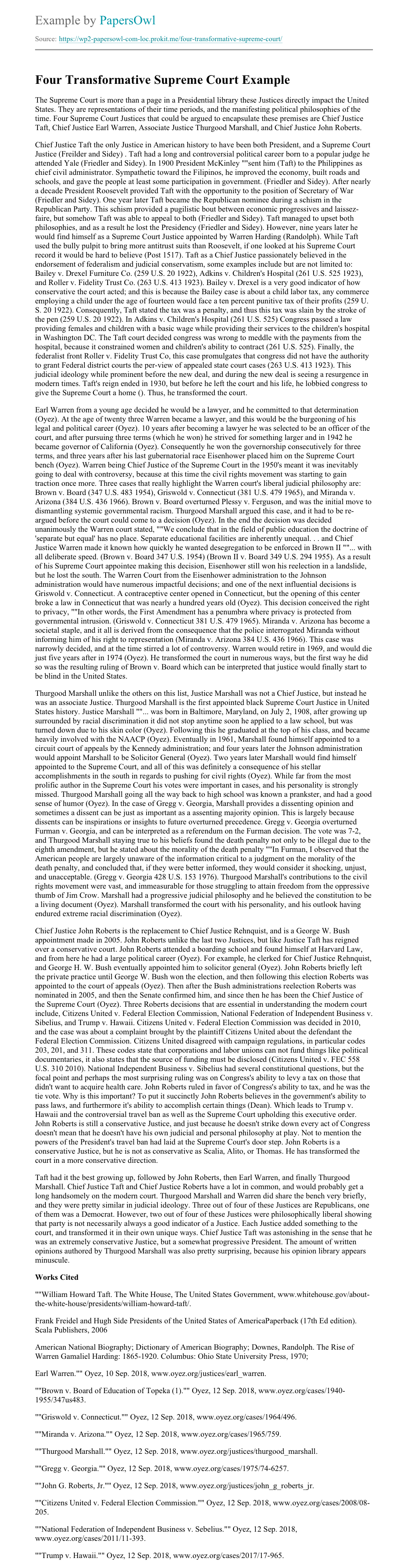 Four Transformative Supreme Court Free Essay Example Papersowl Com A civil rights milestone and its troubled legacy. four transformative supreme court