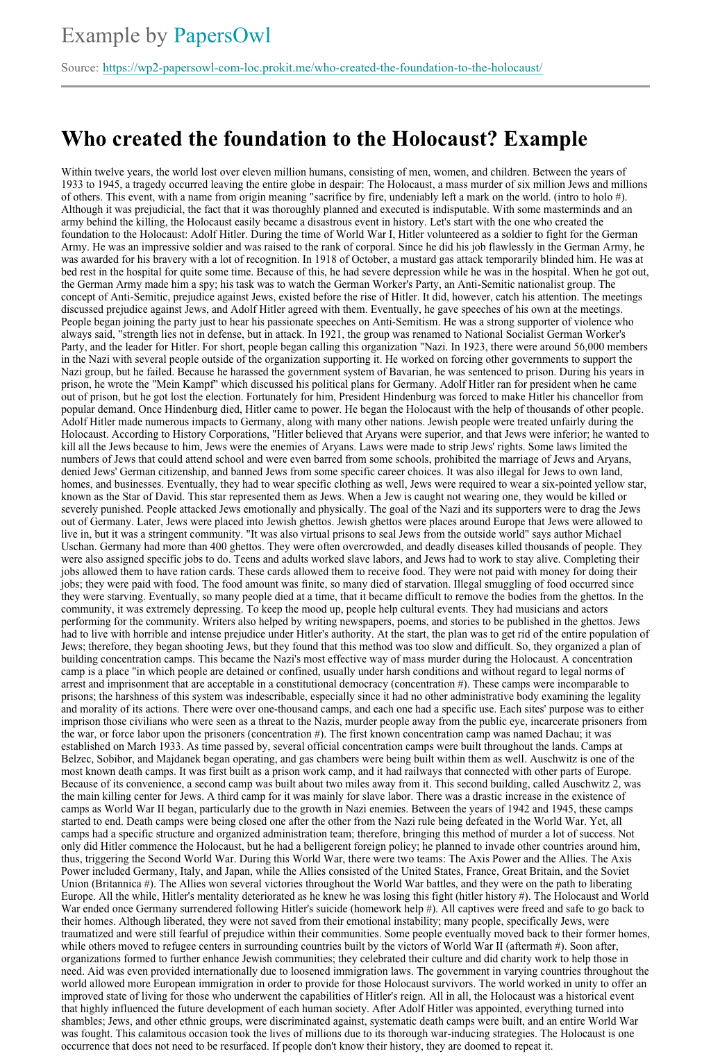 35 Holocaust Essay Topics - PaperNow holocaust essay topics