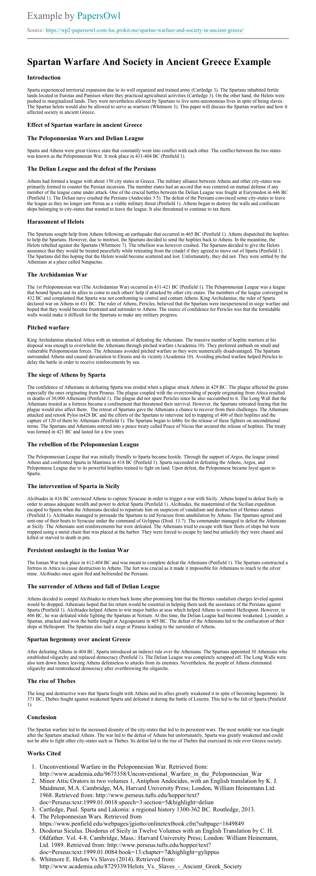 Ancient sparta essay image