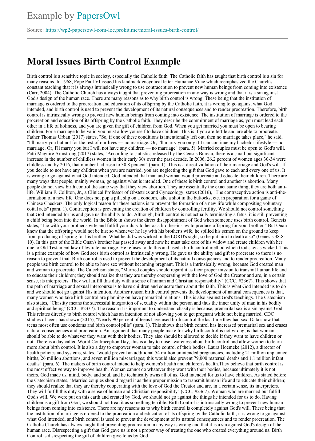 Catholic Religion Against Birth Control Free Essay Sample birth control and the catholic church essays