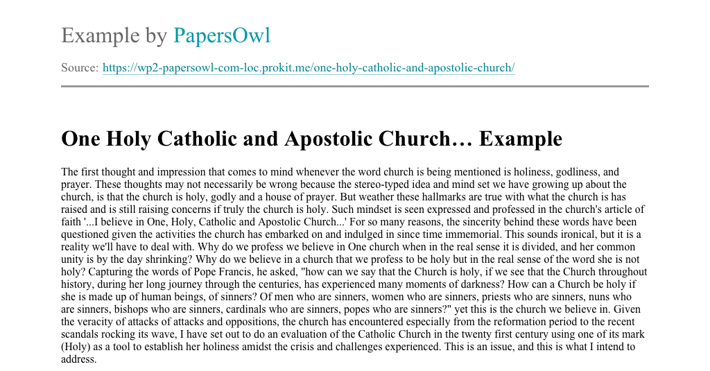 Catholic church essay picture