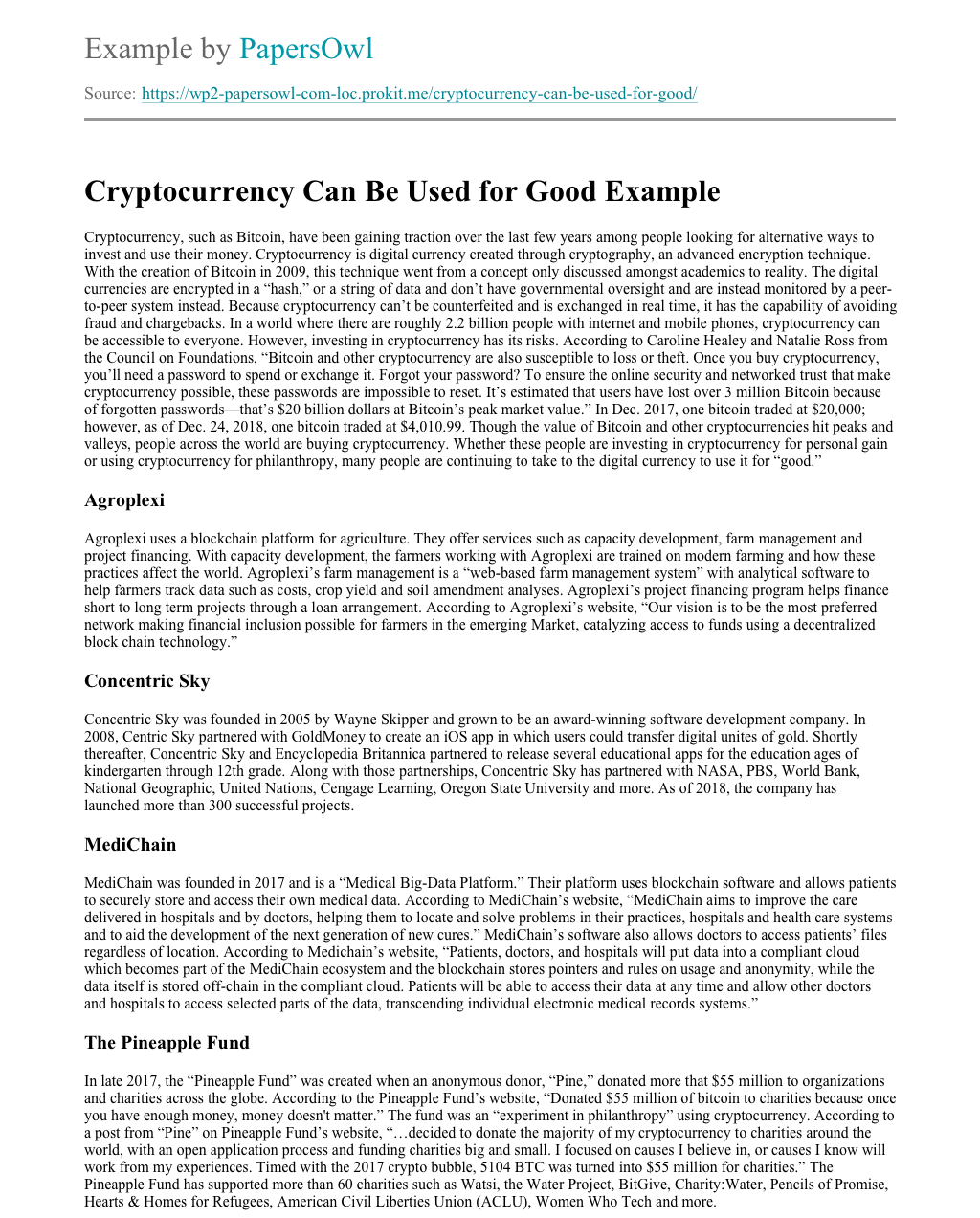 cryptocurrency call to action essay