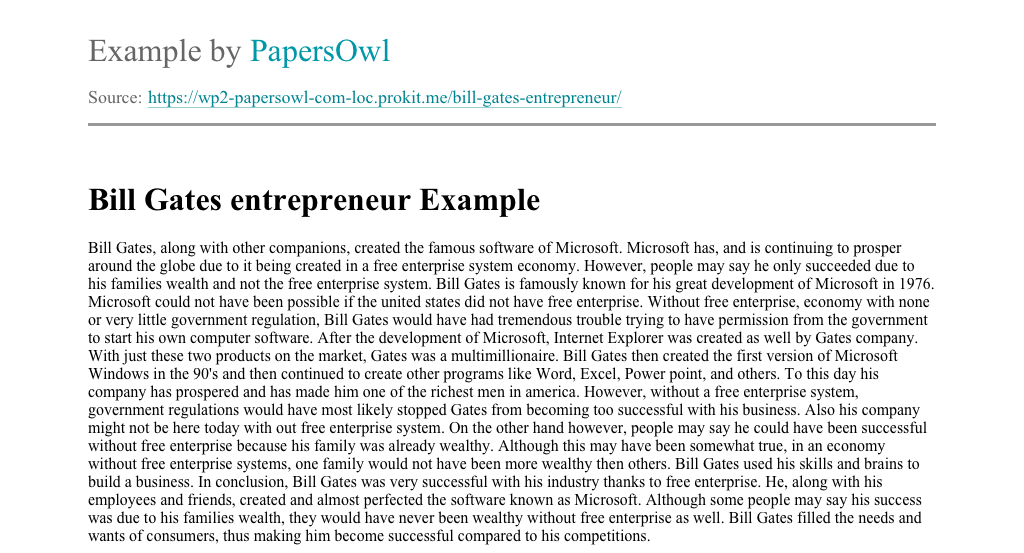 bill gates essay
