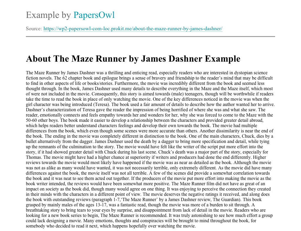 Maze runner book synopsis image