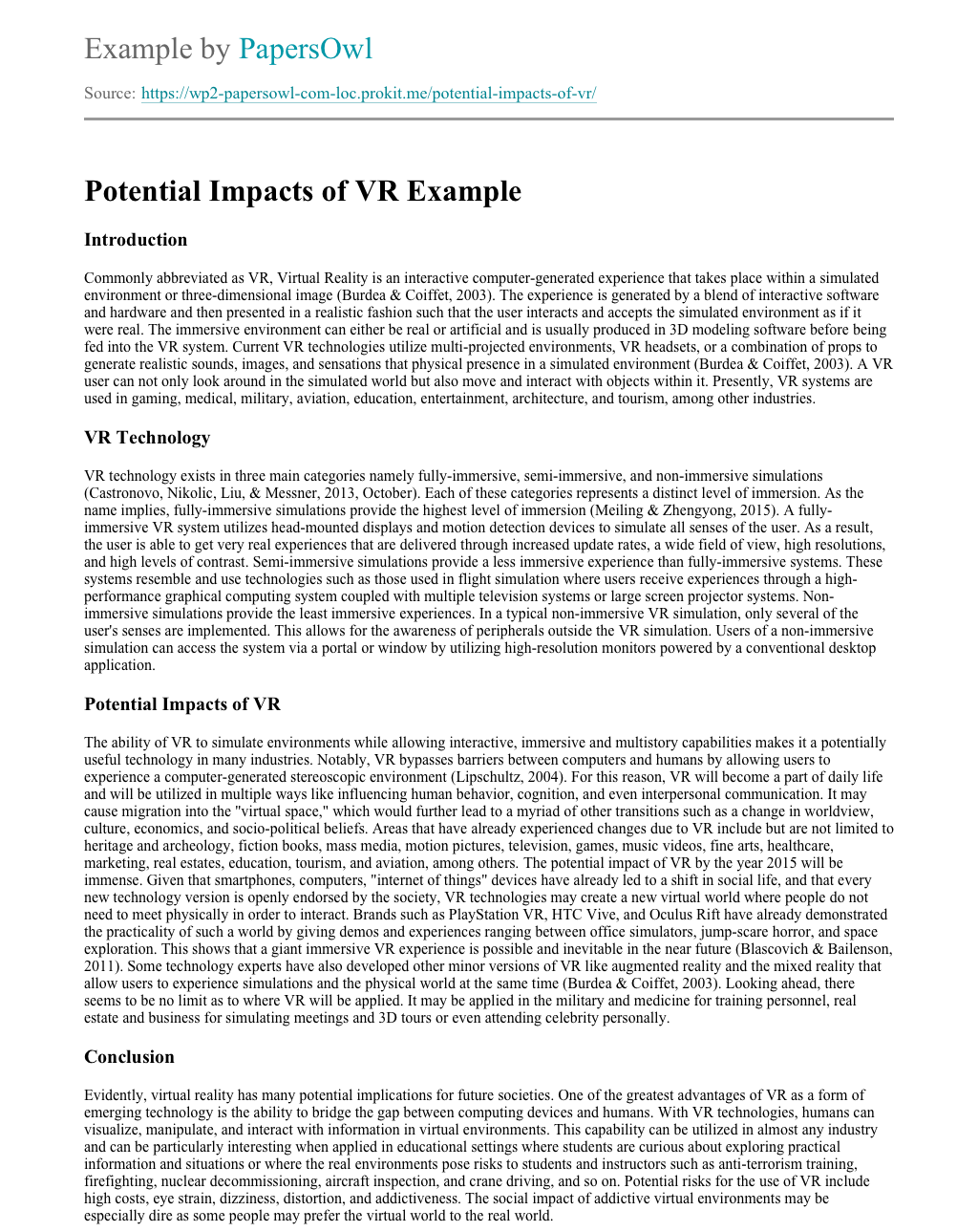 virtual tour research paper