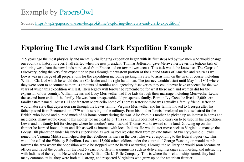 Lewis and clark expedition summary essay image