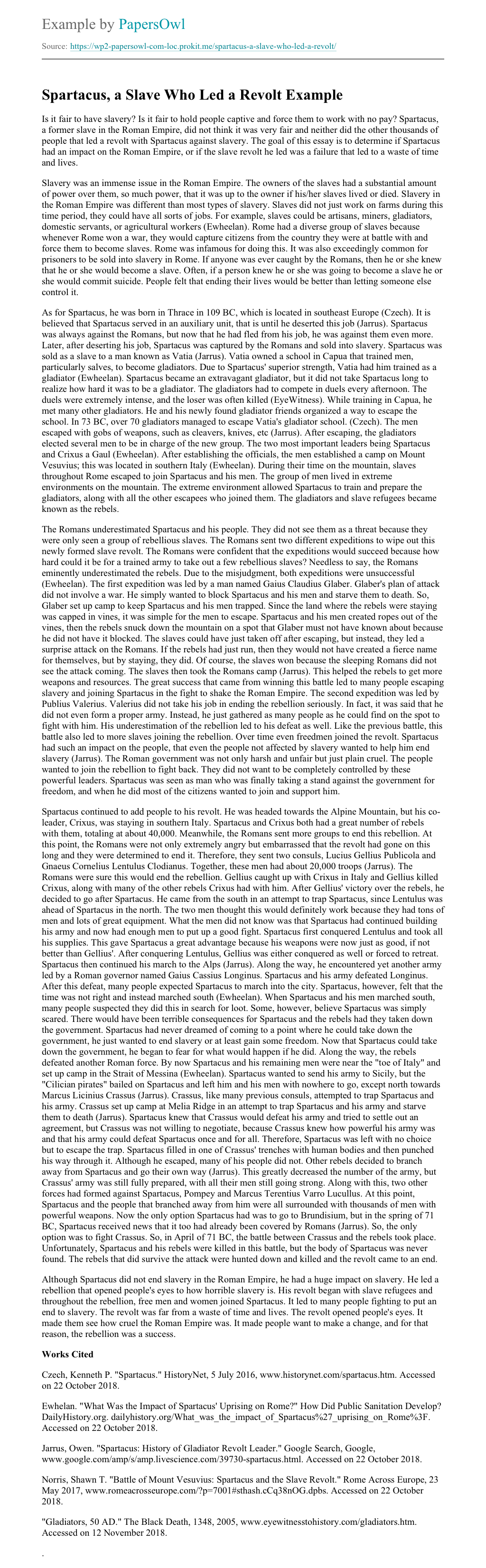 Spartacus 2004 image