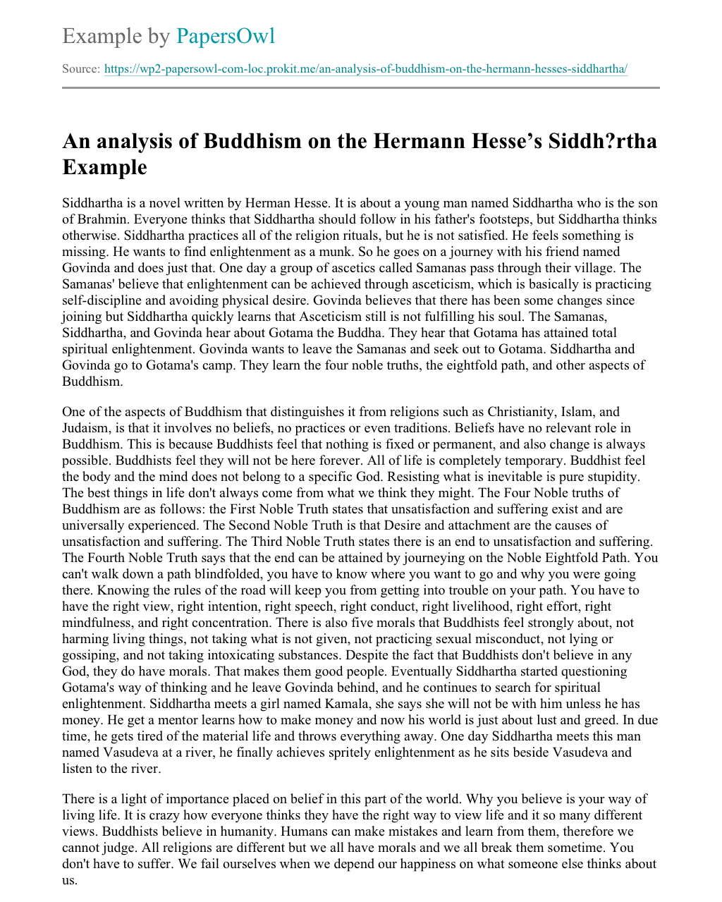 good essay topics about buddhism