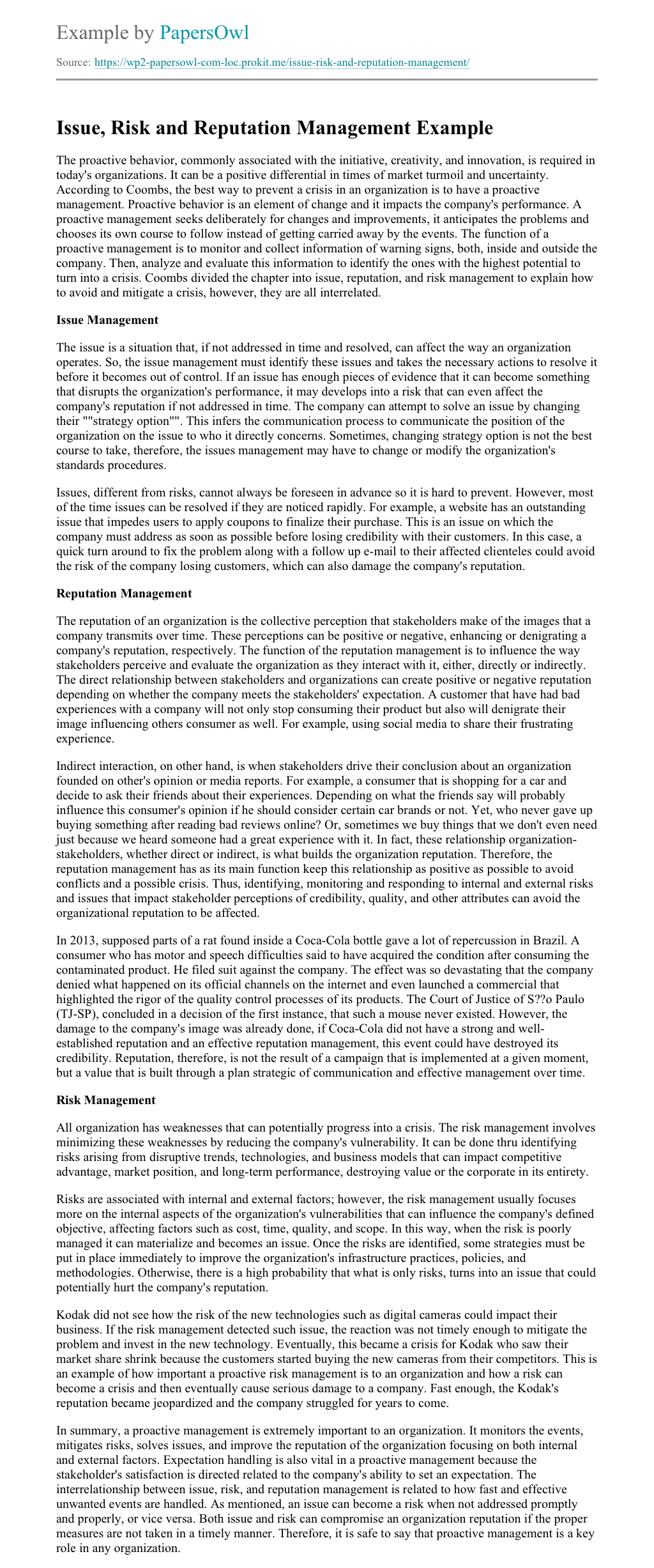 Value of reputation image