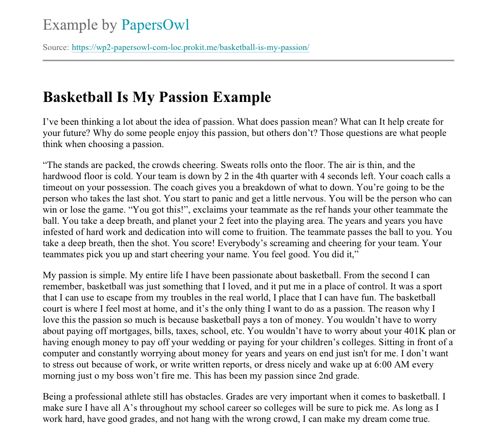 good title for a basketball essay