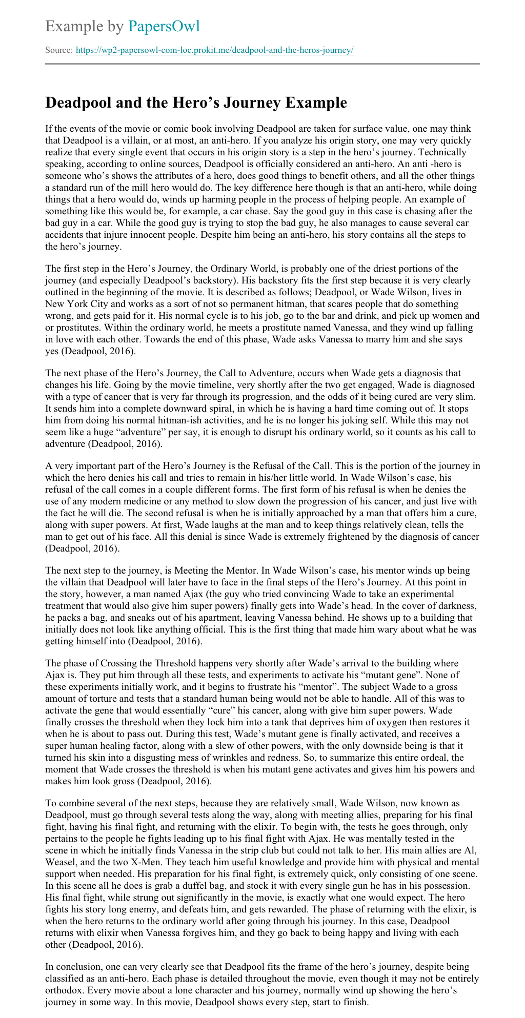 Journey essay questions image