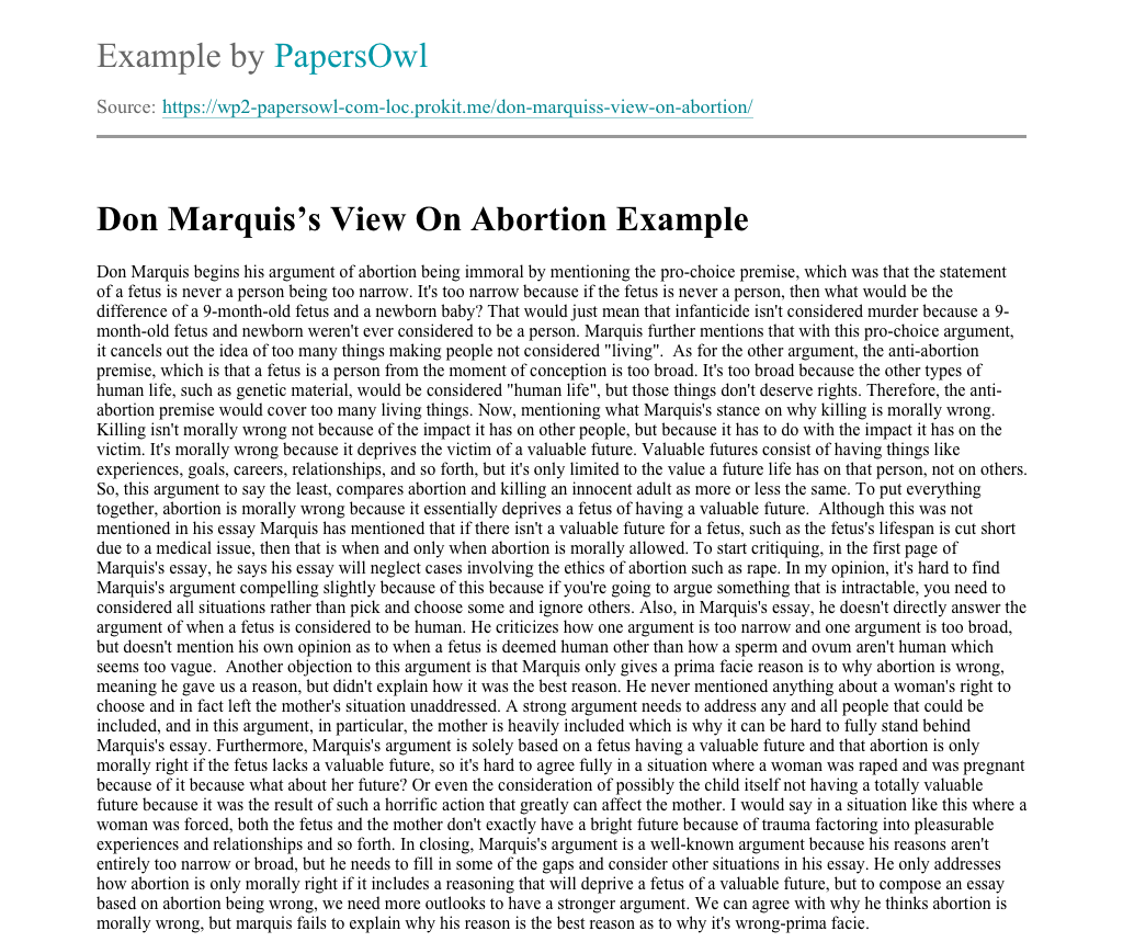 Abortion essay 19 07 Abortion essay 19 07 picture