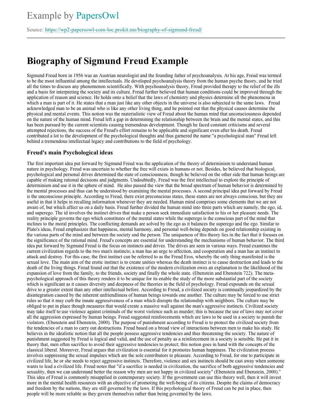 apa style paper on sigmund freud - Pujcka5l8t1t
