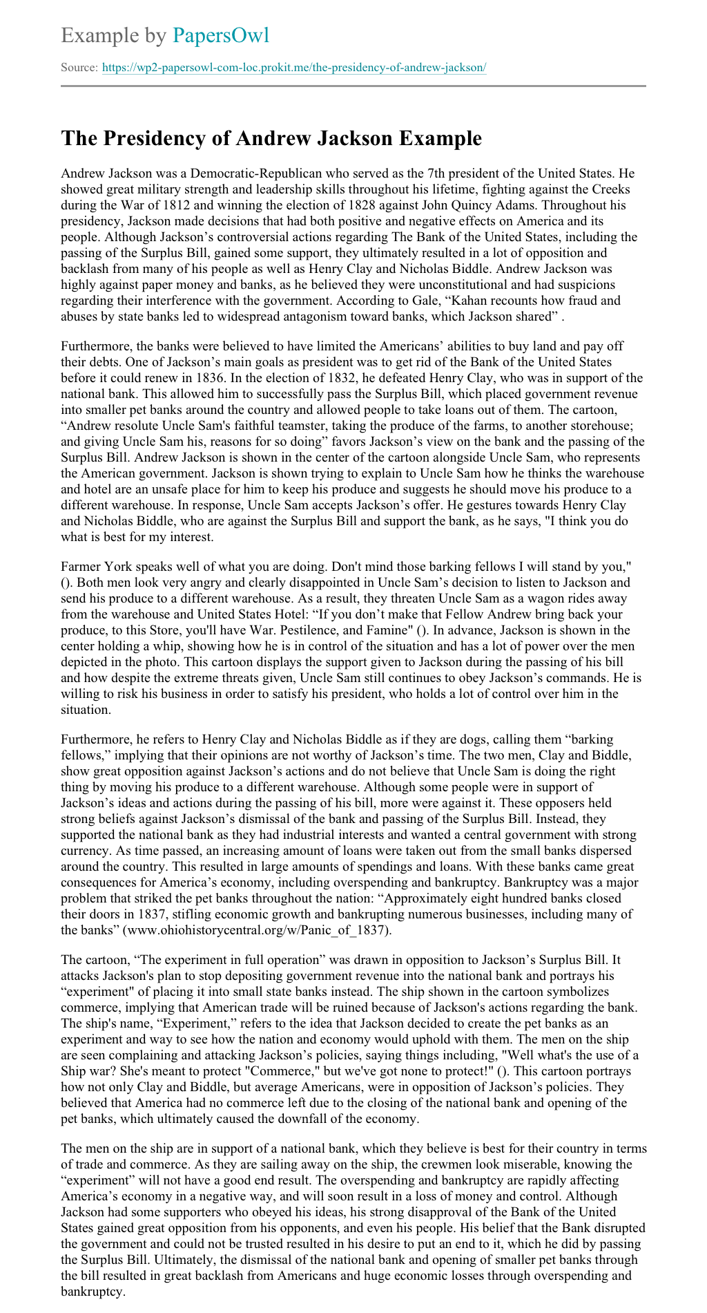 King andrew essay image