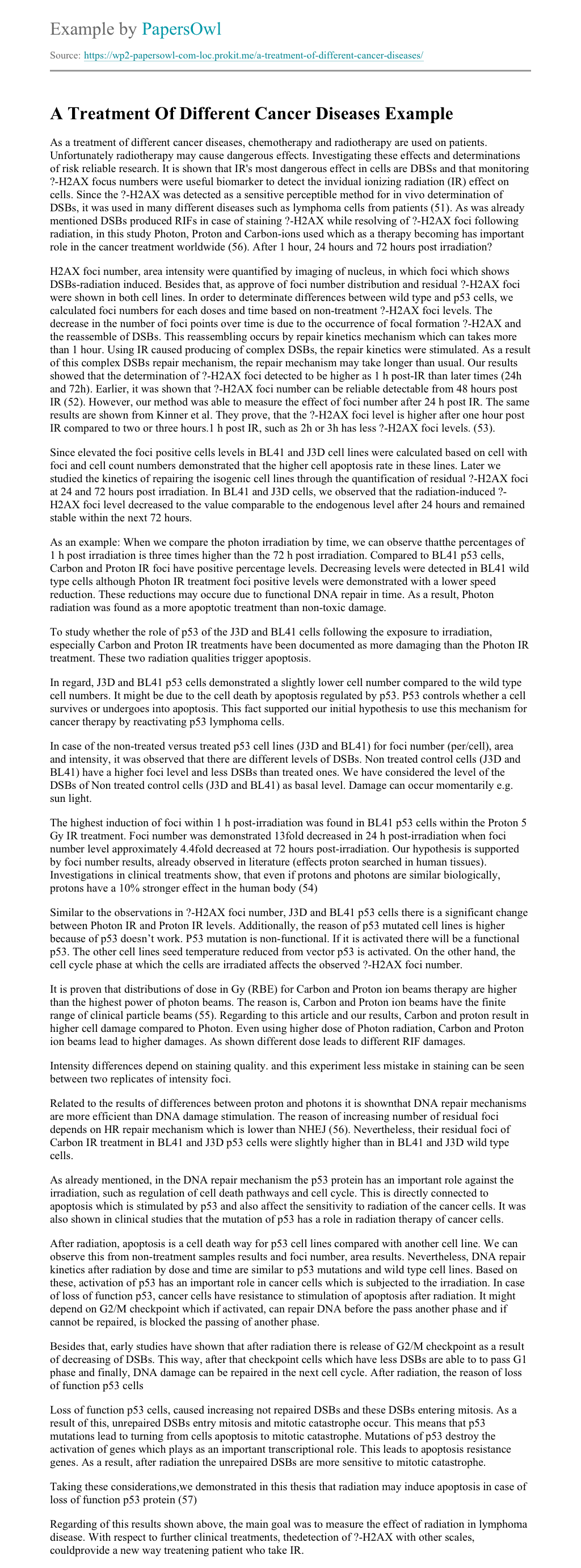 Narrative essay about cancer picture