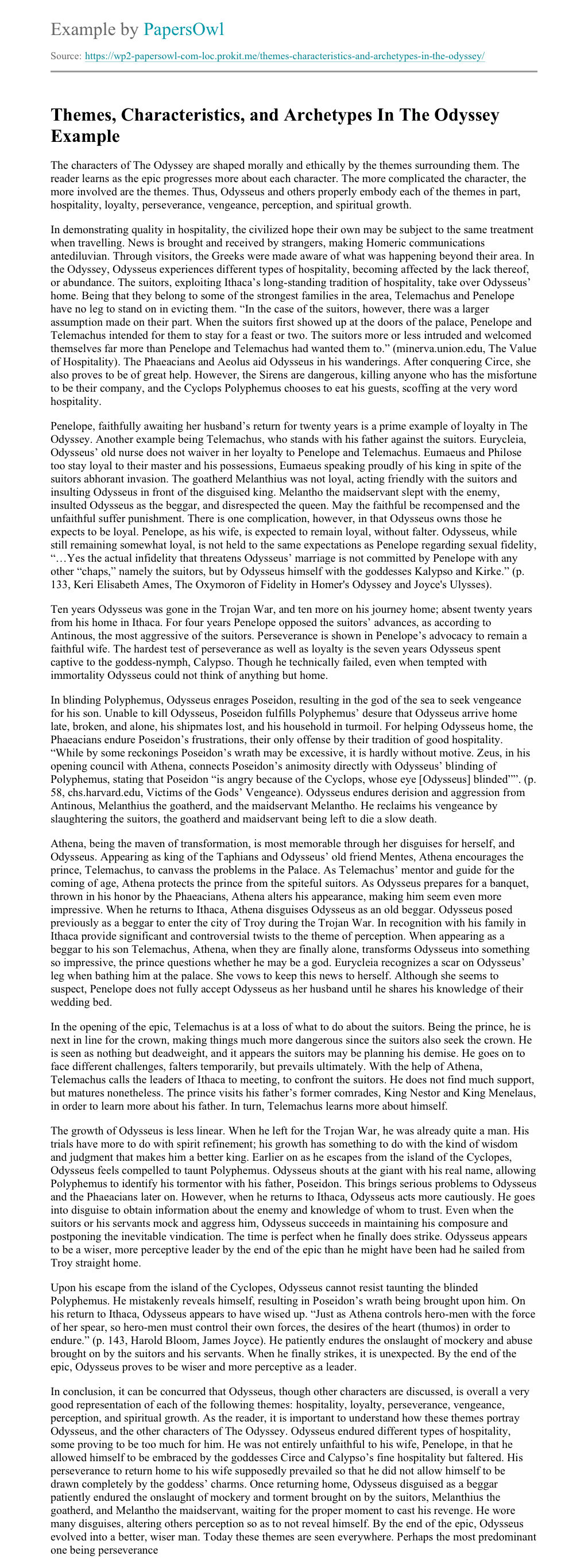 Telemachus hero essay picture