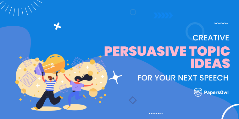 Two people passionately presenting persuasive speech ideas with a microphone and documents.