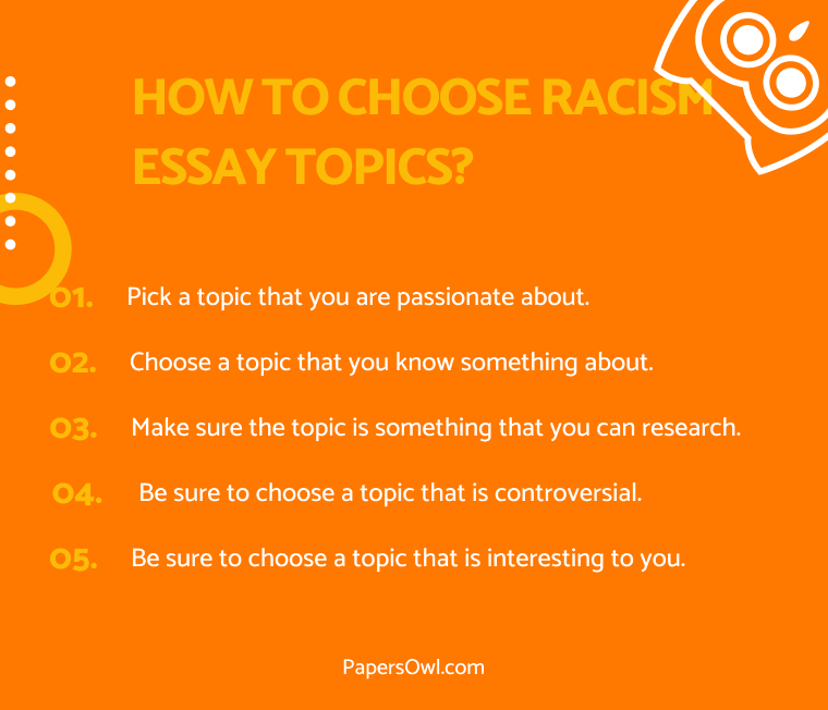 racism argumentative essay topics