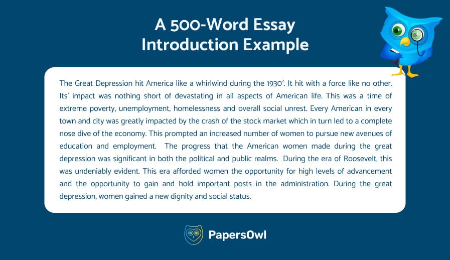 write a 500 word essay in your topic of interest brainly