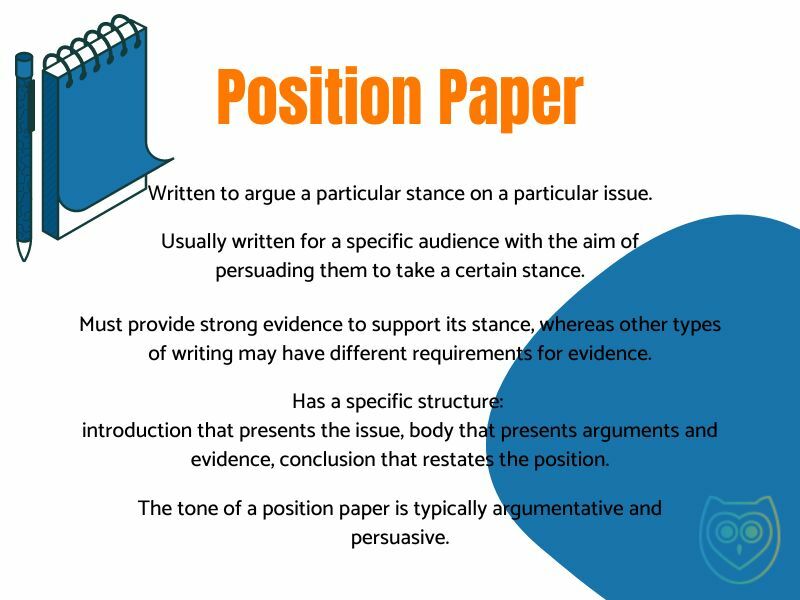 how to research for a position paper