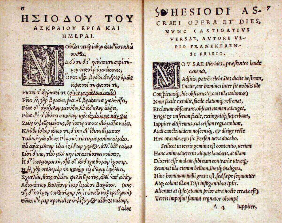 works and days text analysis