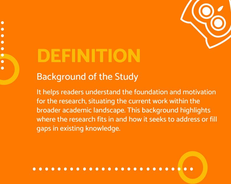 background of the study definition