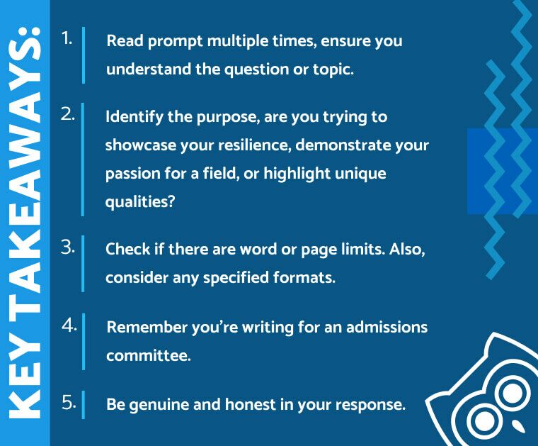 college personal statement checklist