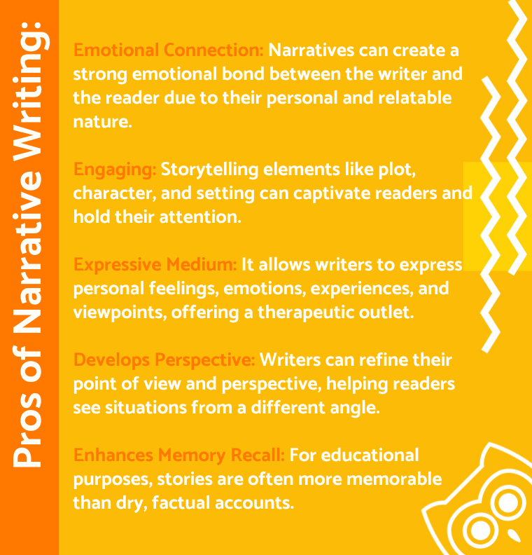 pros of narrative essays