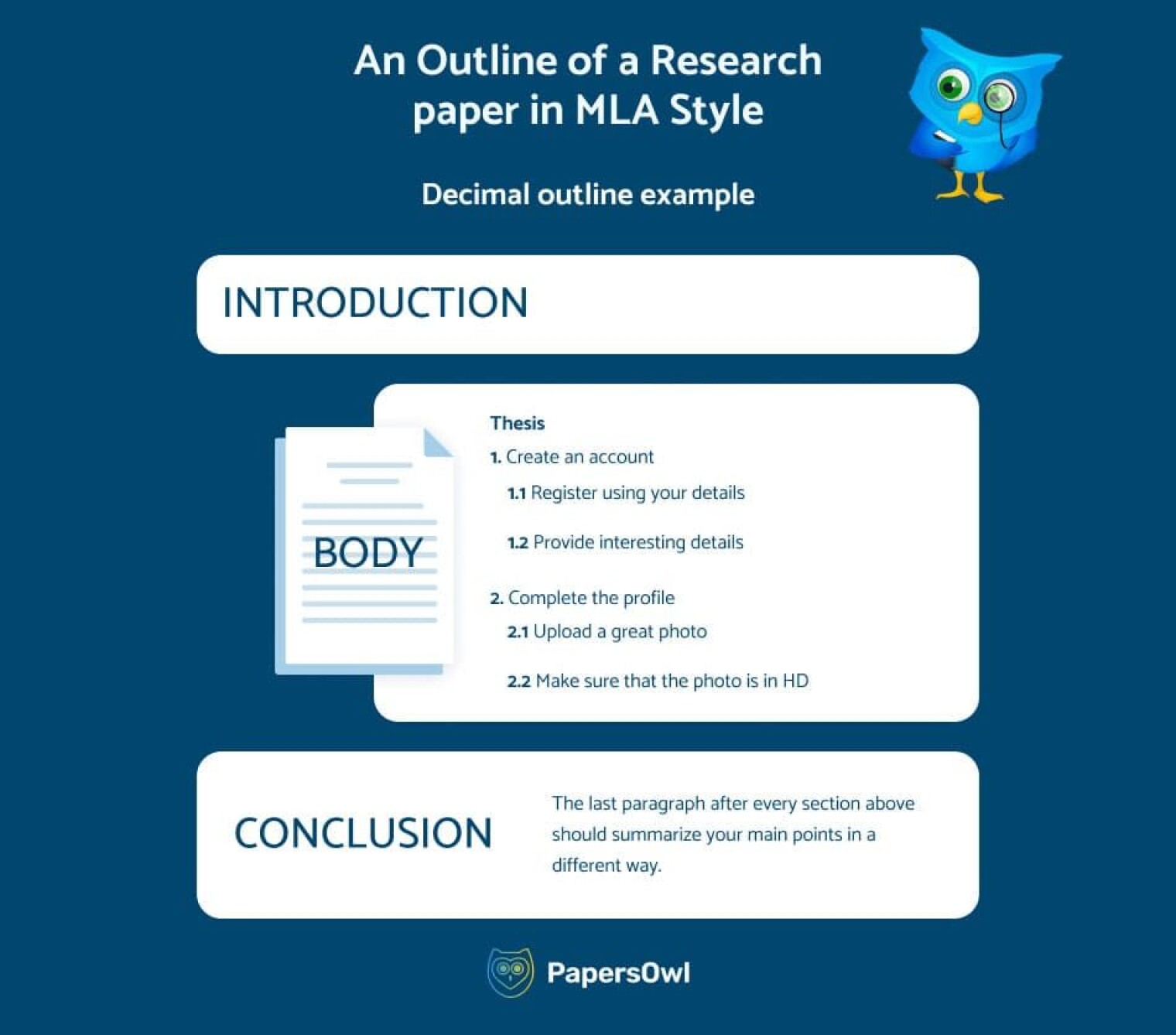 How To Write An Outline Of A Research Paper In MLA Style - Papersowl